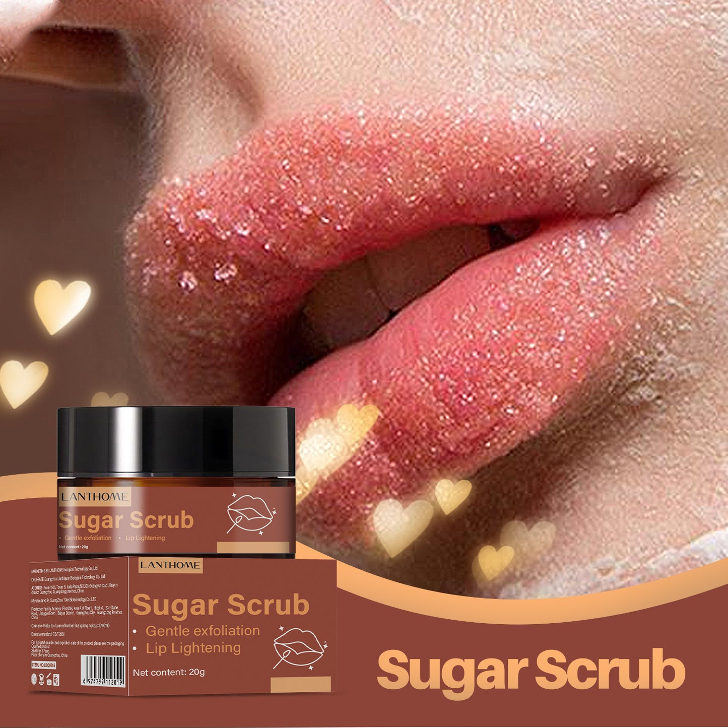 Brown Sugar Lip Scrub Cream - FlawlessFinds