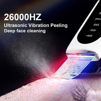 Ultrasonic Skin Scrubber 5 Modes EMS Blackhead - FlawlessFinds