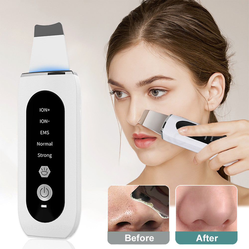 Ultrasonic Skin Scrubber 5 Modes EMS Blackhead - FlawlessFinds