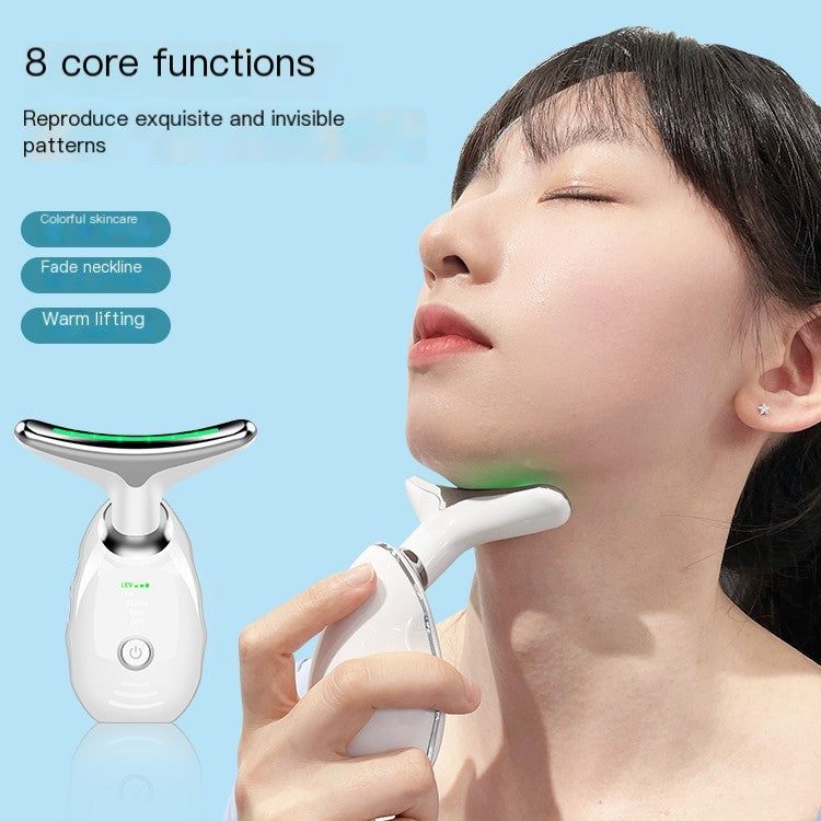 Face Neck Massager Ems Thermal Neck Lifting - FlawlessFinds